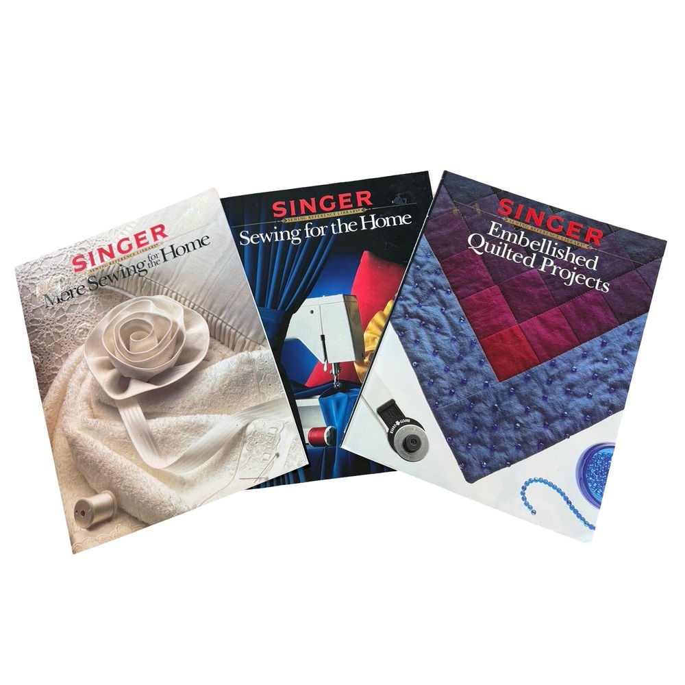 Singer Sewing & Quilting Books Lot of 3 Home Decor‎ Quilts Reference